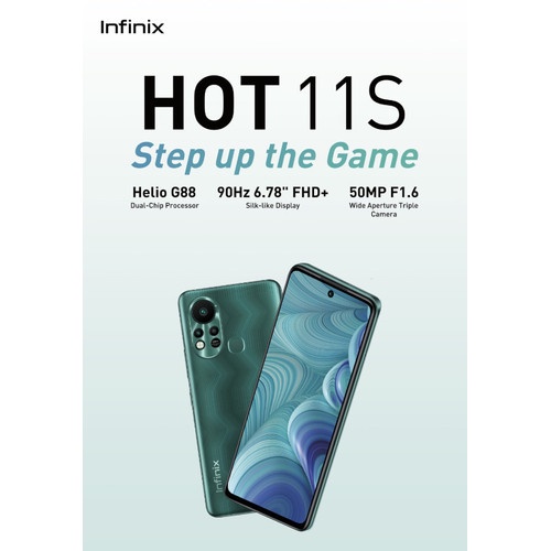 INFINIX HOT 11S RAM 6/128GB RAM 6GB ROM 128GB NFC GARANSI RESMI