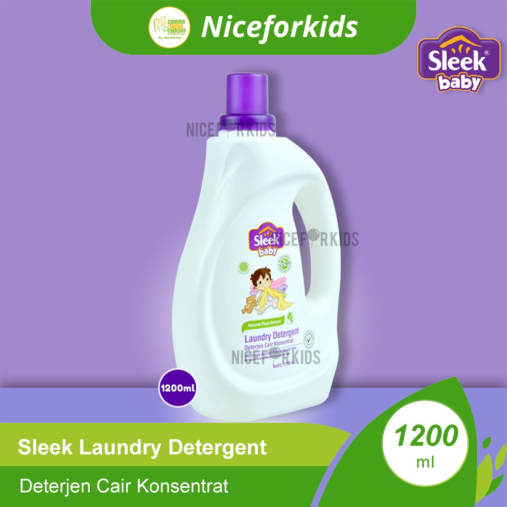 Sleek Baby Laundry Detergent 1200 ML / Detergent Pakaian Bayi 1200 ML