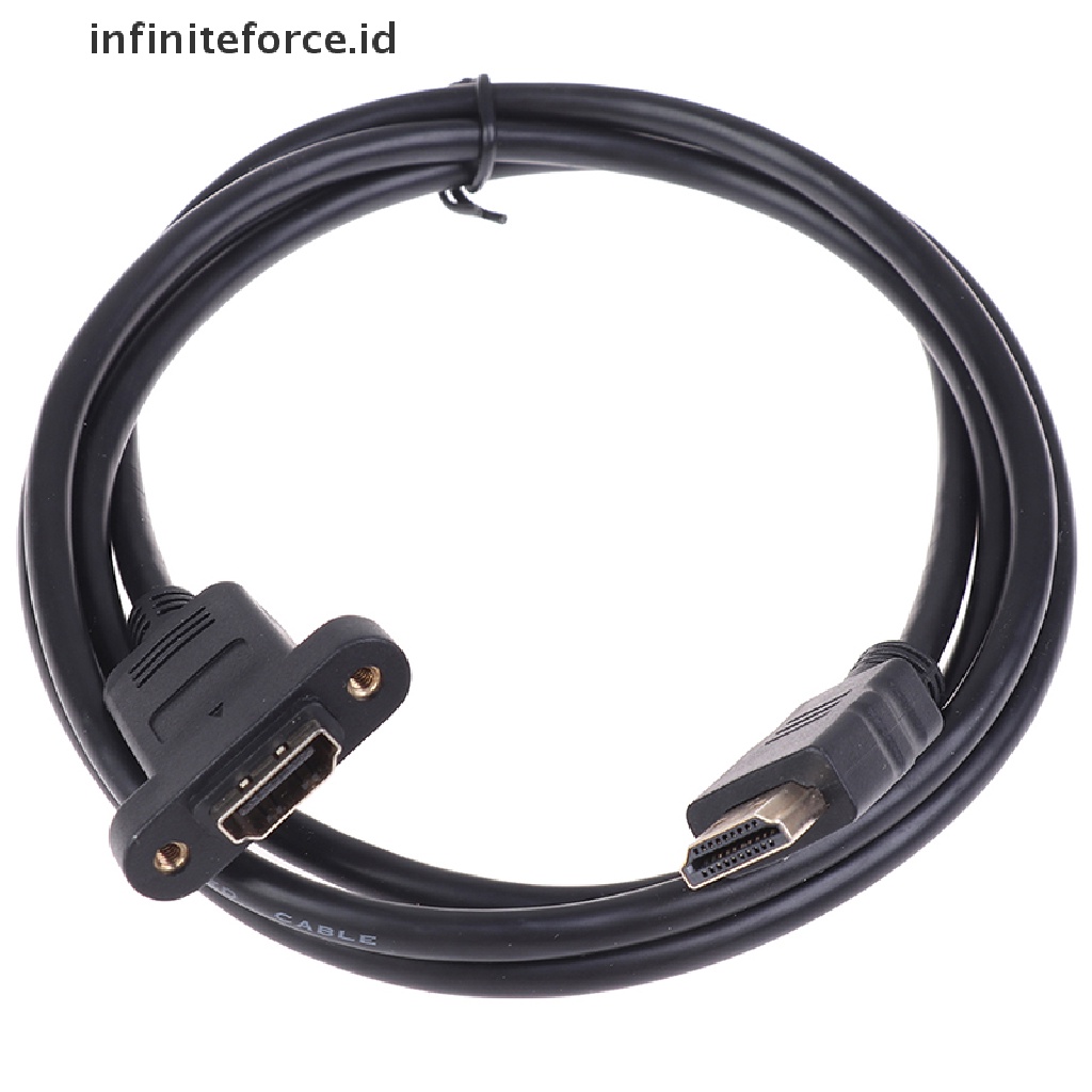 (Infiniteforce.Id) 1pc Kabel Extension Hdmi Male Ke Female Lapis Emas