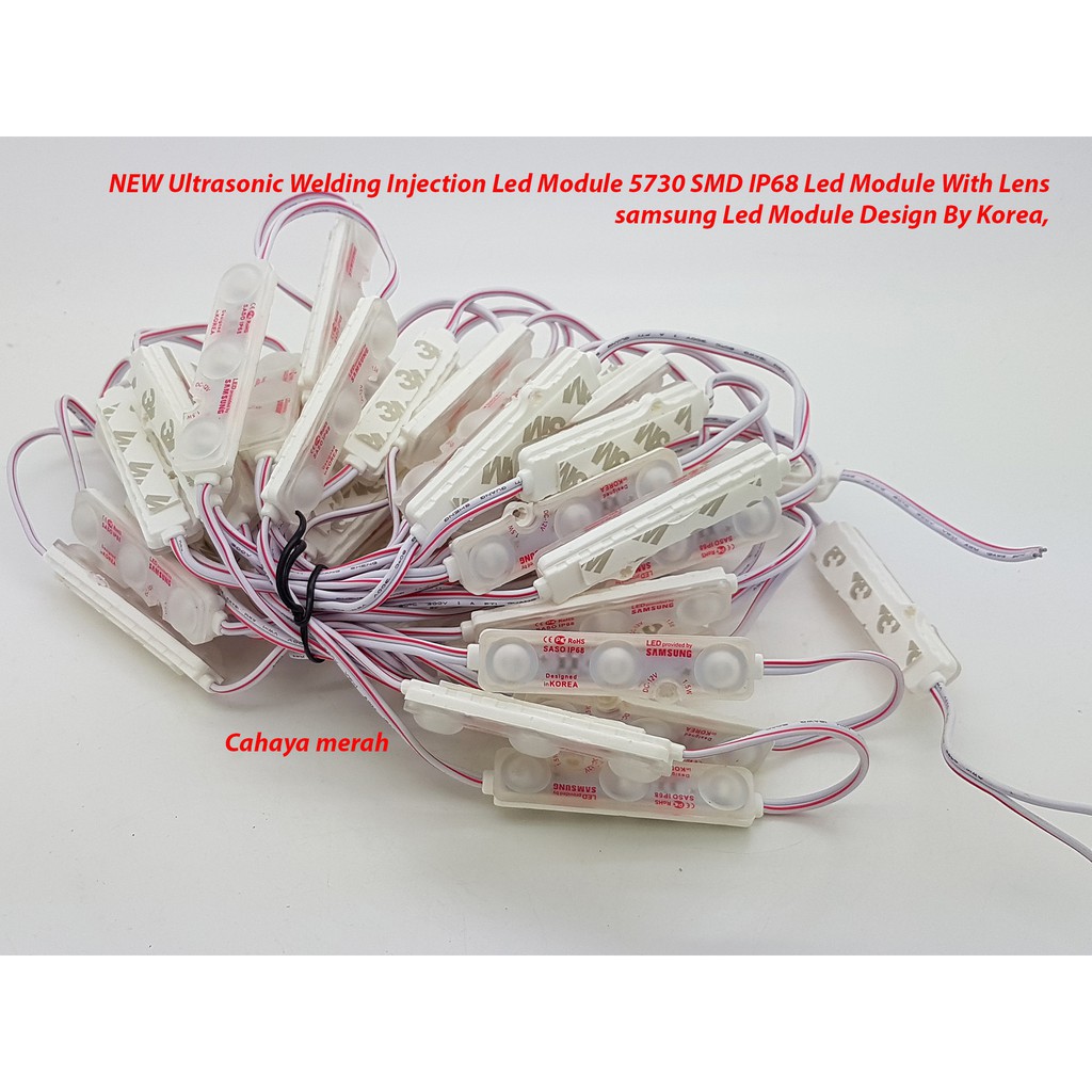 MERAH Ultrasonic Welding Injection Led Module 5730 SMD SAMSUNG IP68