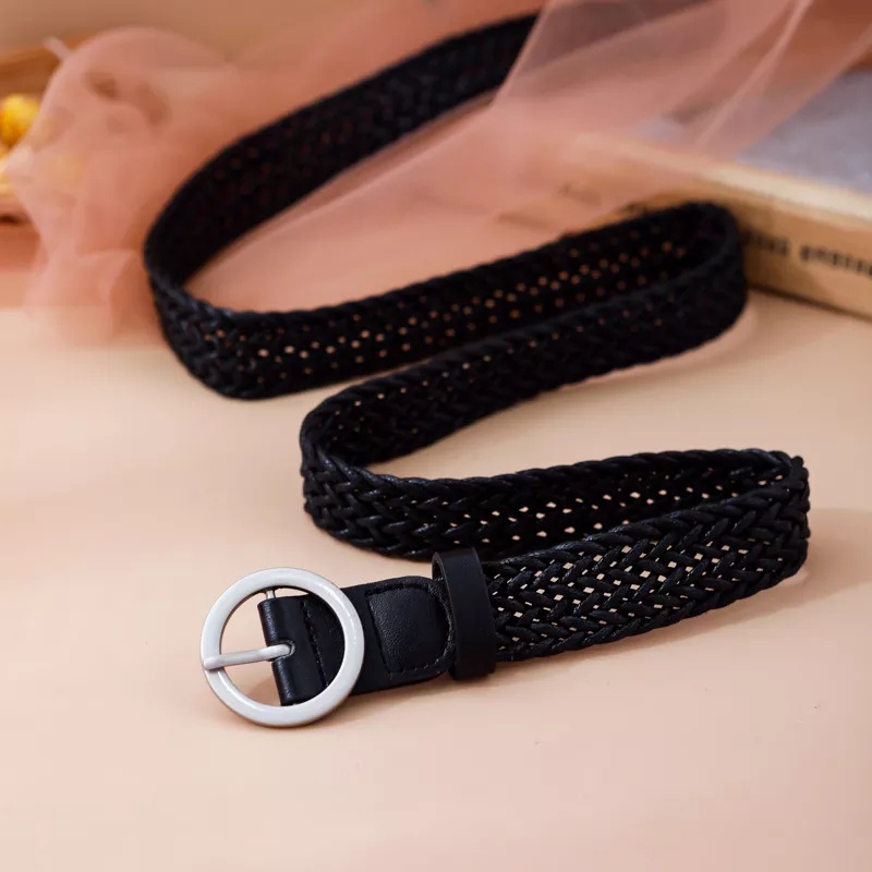 IKAT PINGGANG FASHION WANITA MODEL ANYAM / IKAT PINGGANG KARET WANITA TRENDY - L071