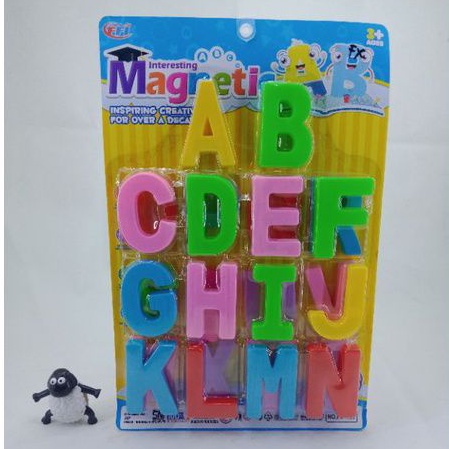 Abjad Huruf Magnetic Ukuran Besar