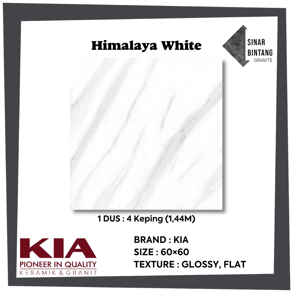 Granit 60X60 | Granit Lantai Himalaya White KIA