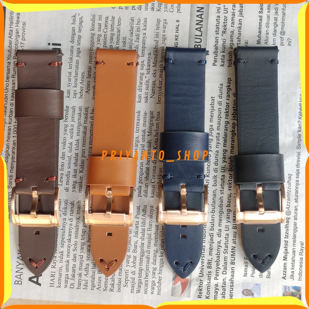 Tali Kulit Jam Tangan Leather strap Quick release 22mm