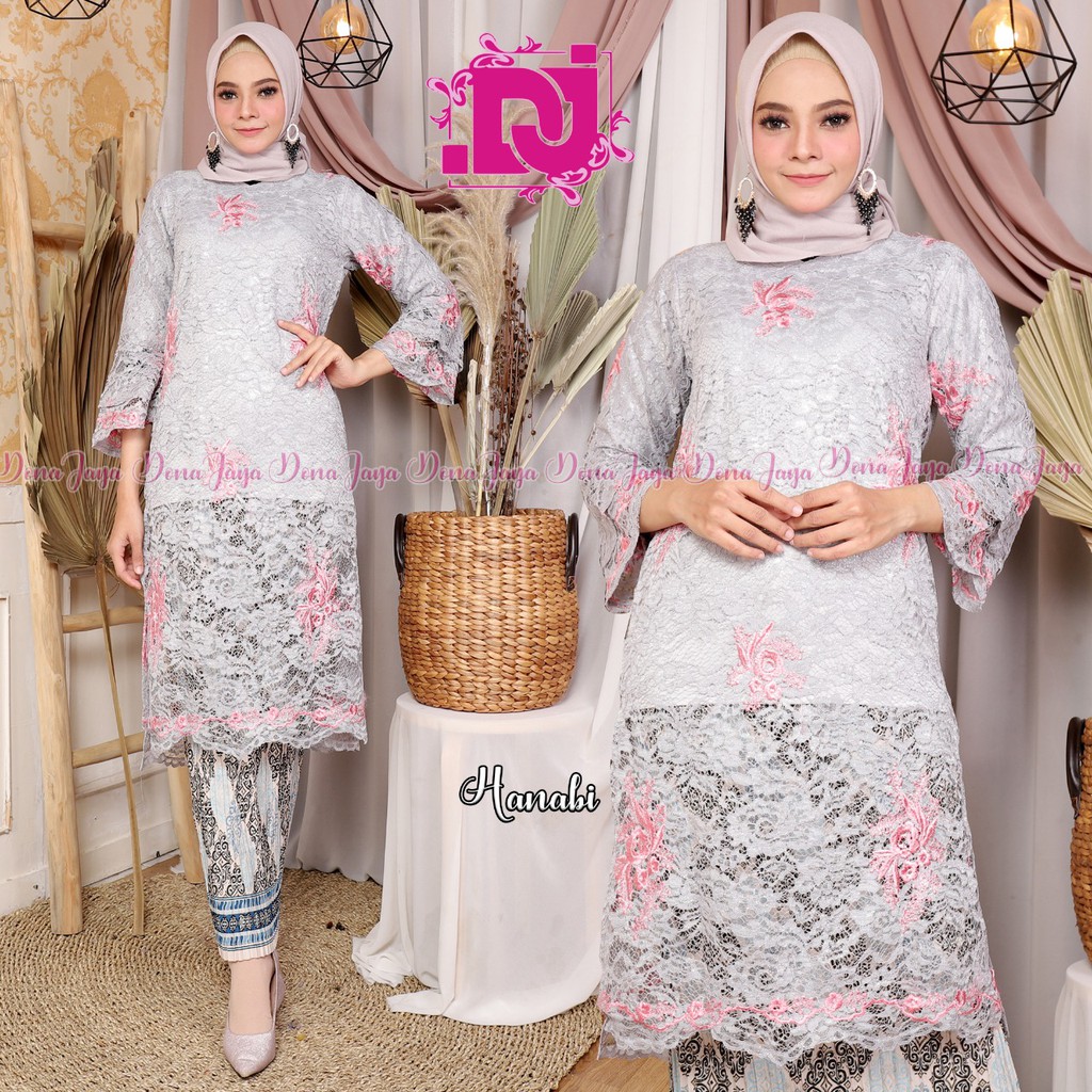 Stelan Kebaya Modern Hanabi Dua Pilihan Warna