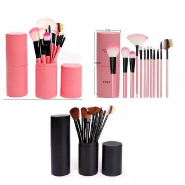 Brush Make Up Tabung Set isi 12 Pc