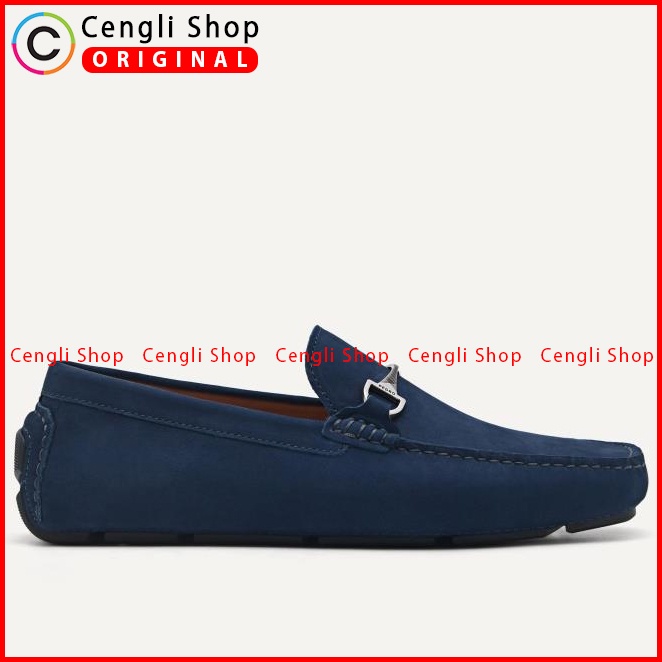 PM168 SEPATU PANSUS PEDRO PRIA ORIGINAL LOAFER KULIT BRANDED BIRU NAVY