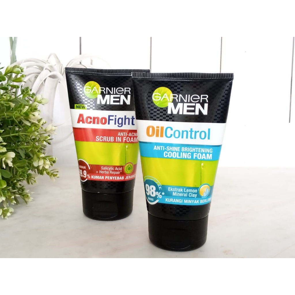 Garnier Men Facial Scrub&amp;Foam 100ml