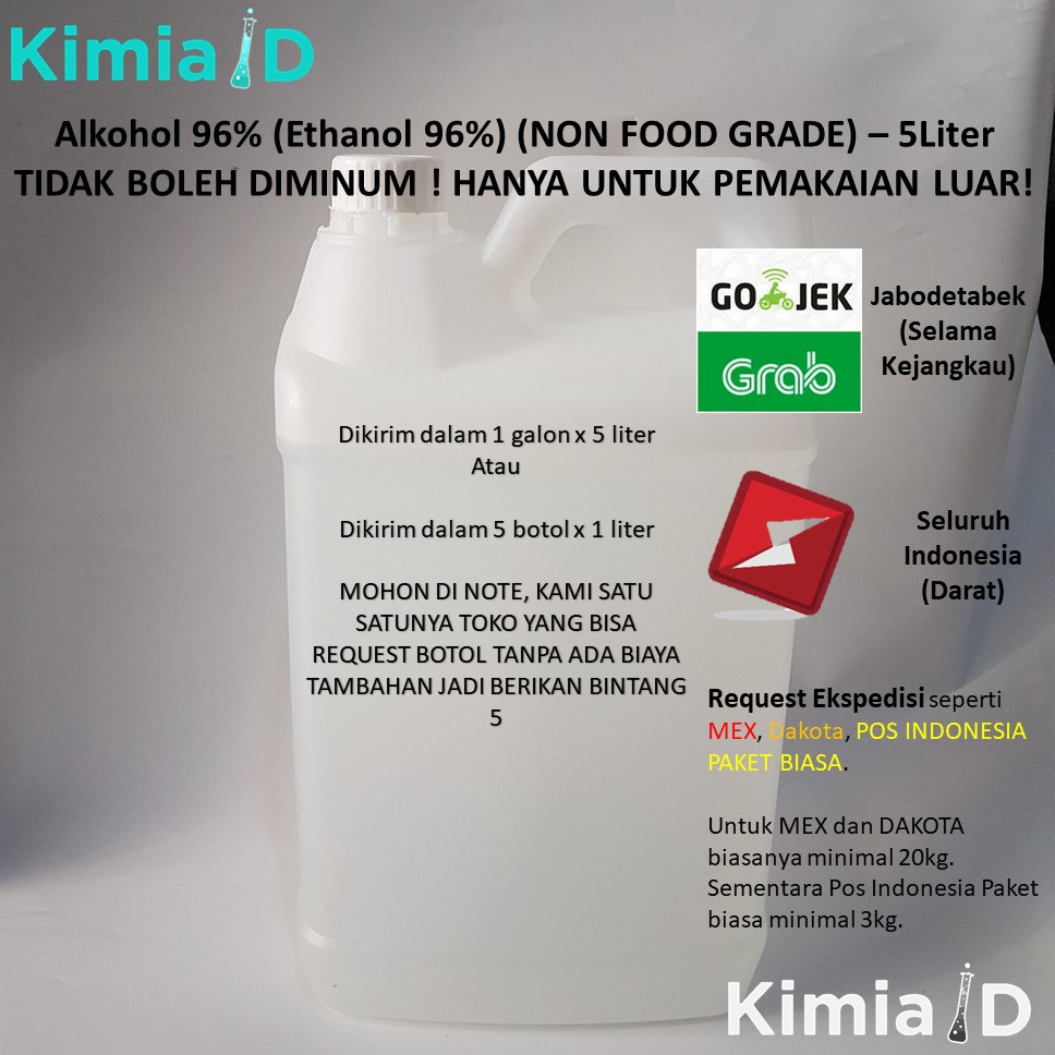 Alcohol 70% 1 Liter - Alkohol 70%   - Sterilisasi - Obat Luka - Disinfektan - Hand Sanitizer - Gojek