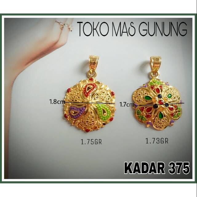 Liontin Dubai Cat emas 375