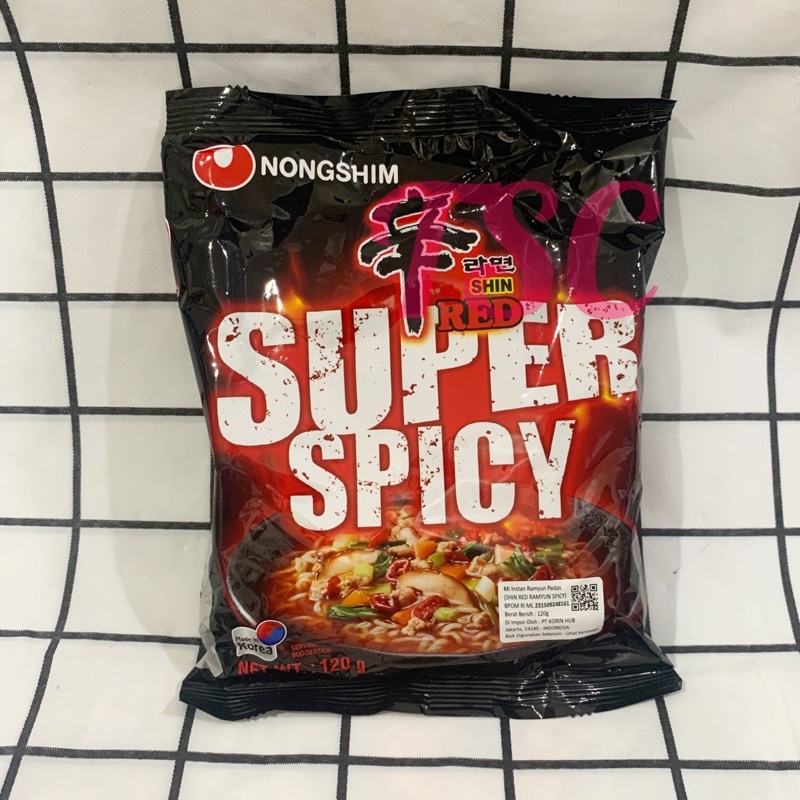 

NONGSHIM Shin Red Super Spicy Ramyun Nongshim Ramen Spicy Nongshim Ramen Pedas