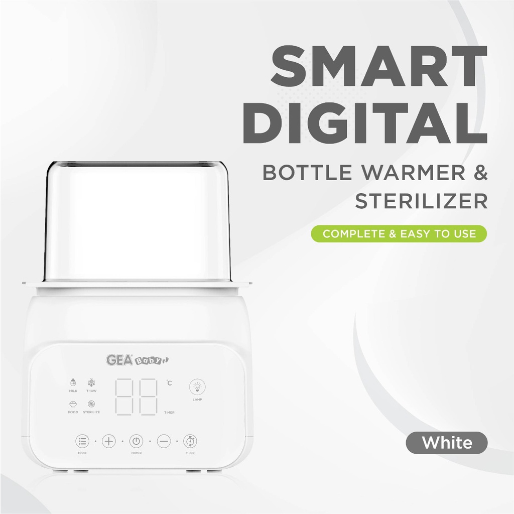 Gea Baby GW100 Smart Digital Bottle Warmer &amp; Sterilizer Penghangat ASI