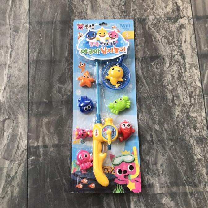 Baby Fishing Mainan Shark Toy Pancingan Ori Pinkfong Korea Gingunram