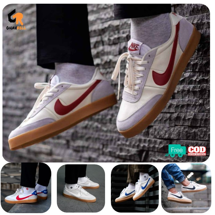 Sepatu Pria Sneakers Putih Killshot X J.Crew Sol Gum Coklat Low Cowok Cewek Premiun BNIB Made In Vie
