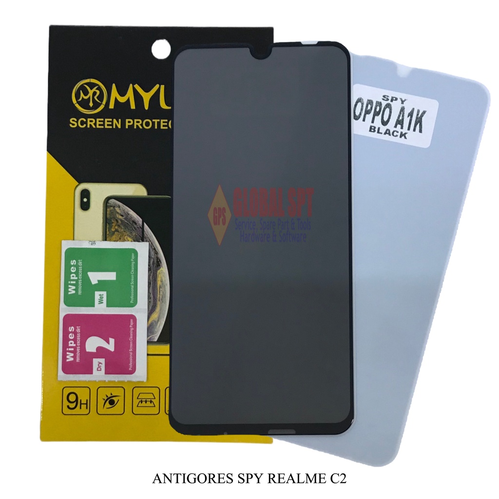 SPY REALME C2 / ANTIGORES SPY /TEMPERED GLASS C2