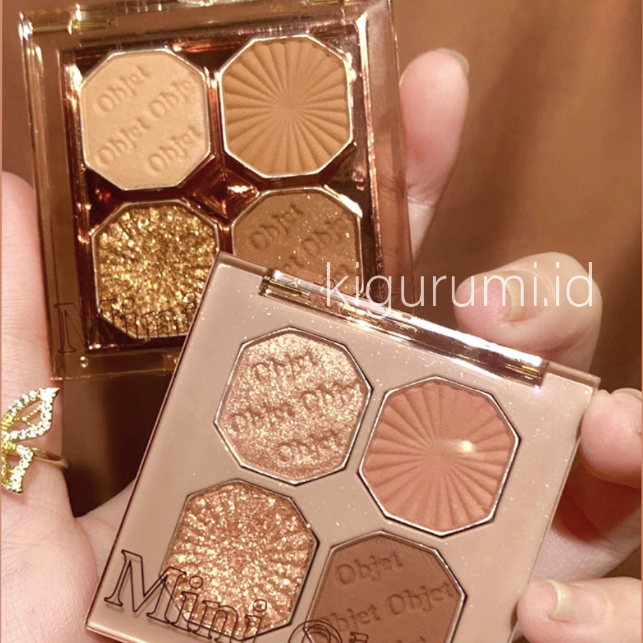 DIKALU 4 Warna Mini Jewerly Eyeshadow Matte Pallete Waterproof XX050