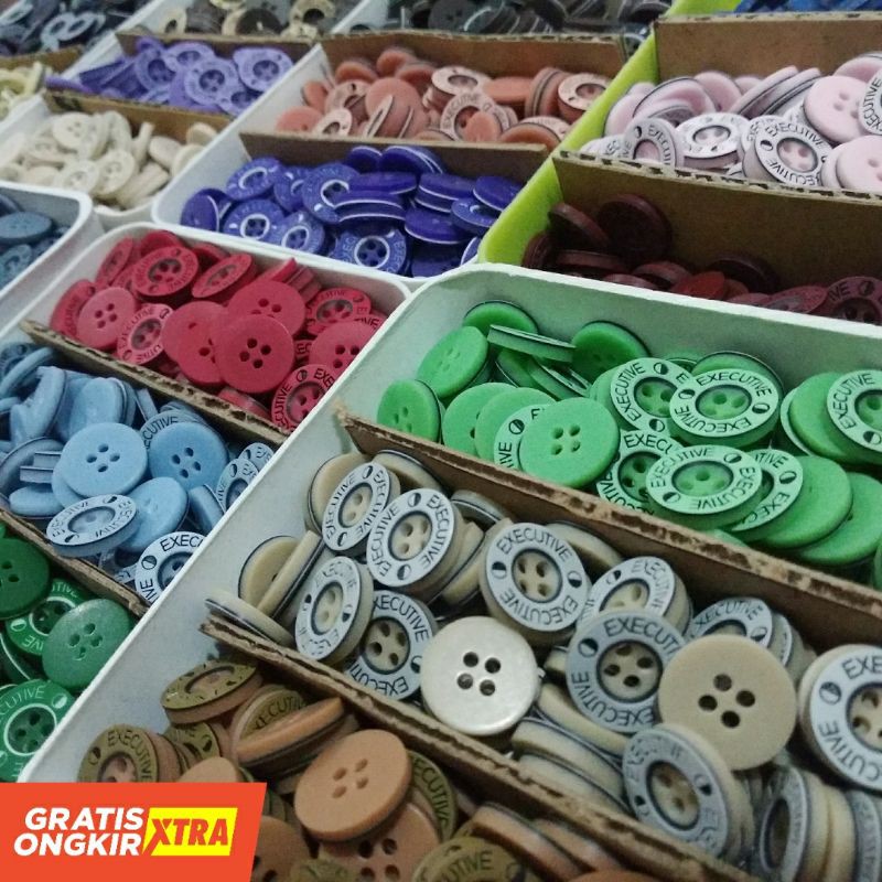 Kancing Hem Kemeja Executive 13mm [lusinan]