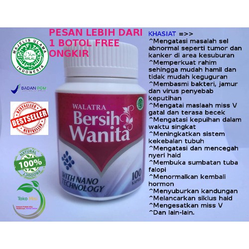 Obat Tidak Pernah Menstruasi Seumur Hidup Walatra Bersih Wanita Asli Shopee Indonesia