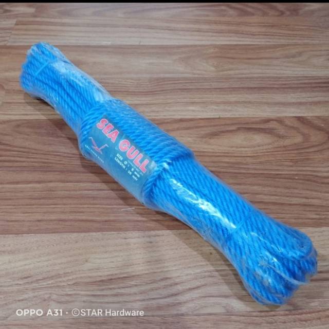 

SEAGULL TAMBANG PLASTIK 8 MM X 30 MTR / TALI PLASTIK ROPE