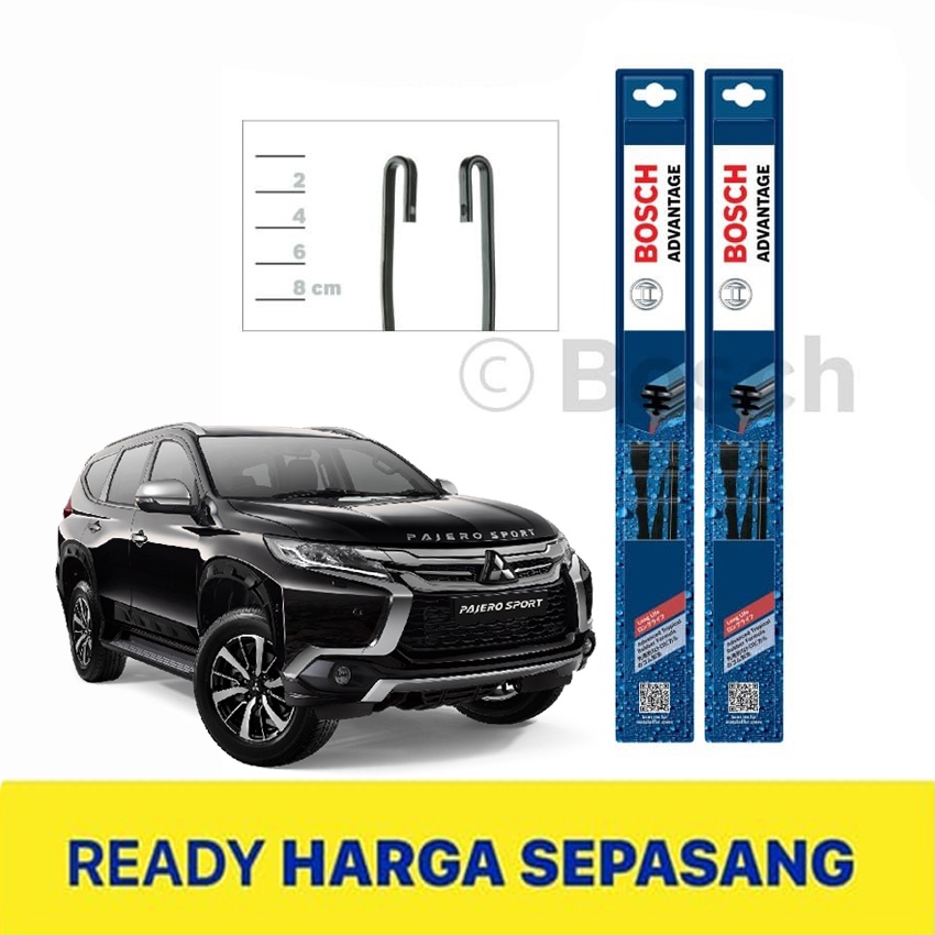 WIPER BLADE MOBIL MITSUBISHI PAJERO SPORT BOSCH ADVANTAGE 22&quot; - 18&quot;