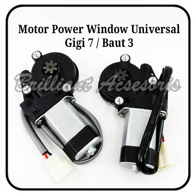 Motor Power Window Universal - Gigi 7 Baut 3 - Gigi 8 Baut 4