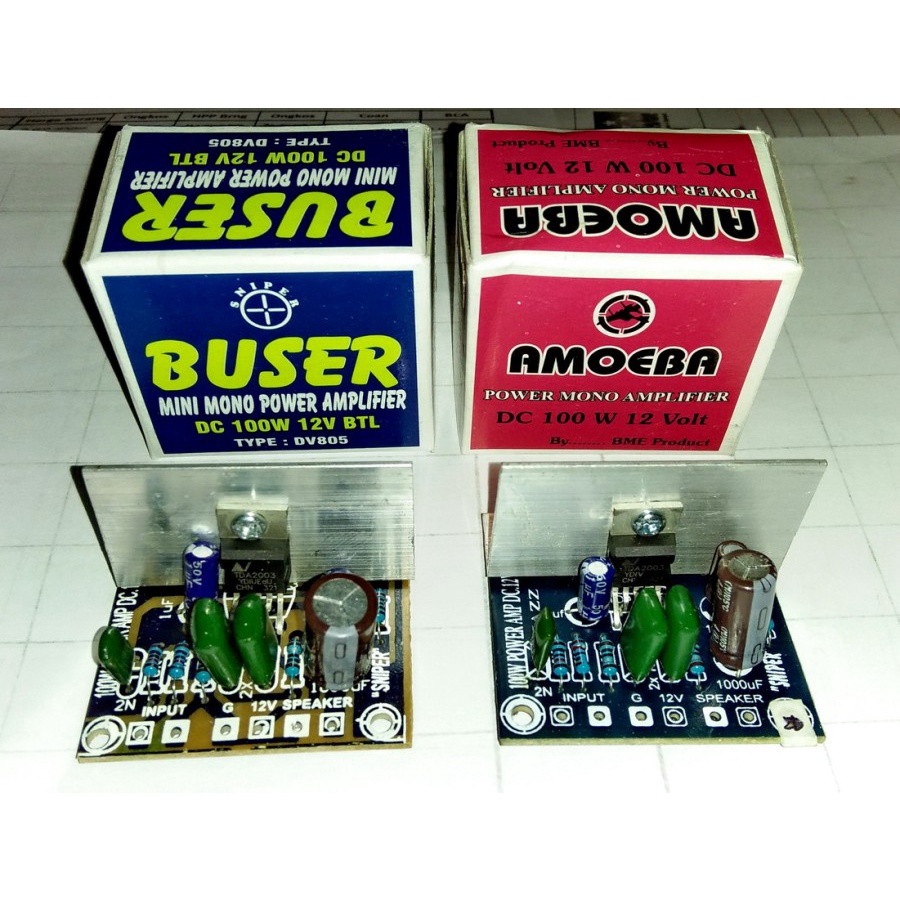 Kit power Mono DC 12V 12 volt 100W AMOEBA BUSER SCOOPY DC12V