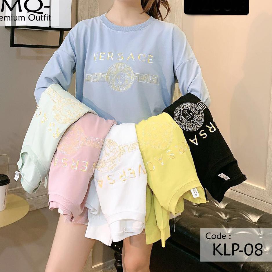 Top-Produk' KAOS WANITA IMPORT - Baju Atasan Cewek / Ibu2 Lengan Panjang Big Size Impor - Murah Supp
