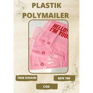 Plastik Polymailer 30x40 Pink Sablon, Packing Amplop Olshop