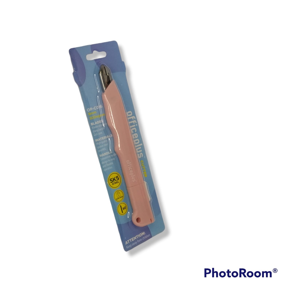 

Gramedia Medan - OFFICE P CUTTER COMFORT GRIP PLASTIC 9 MM 30DGR OP CD16 PINK