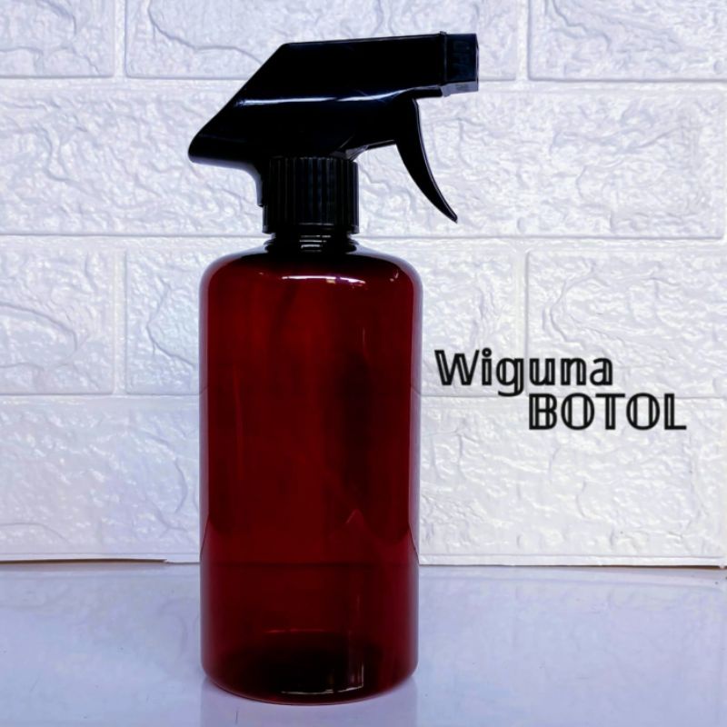 Botol Kispray 500ml Amber / Botol Spray 500ml Coklat / Botol Amber 500ml Spray Kispray