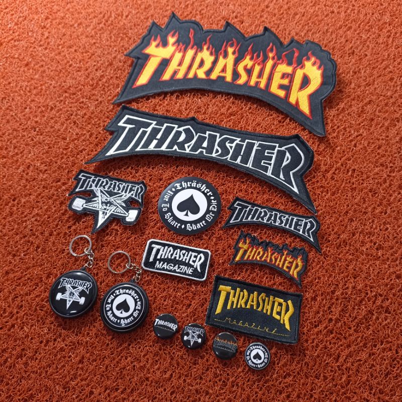 Backpatch bordir Thrasher satu set best seller