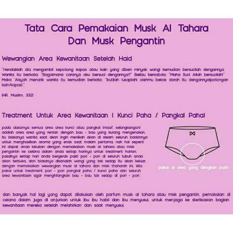 Misk Thaharah Original 3ml Misk Thaharah Musk Taharah  Misk Tahara Misk Thoharoh 100% ORIGINAL