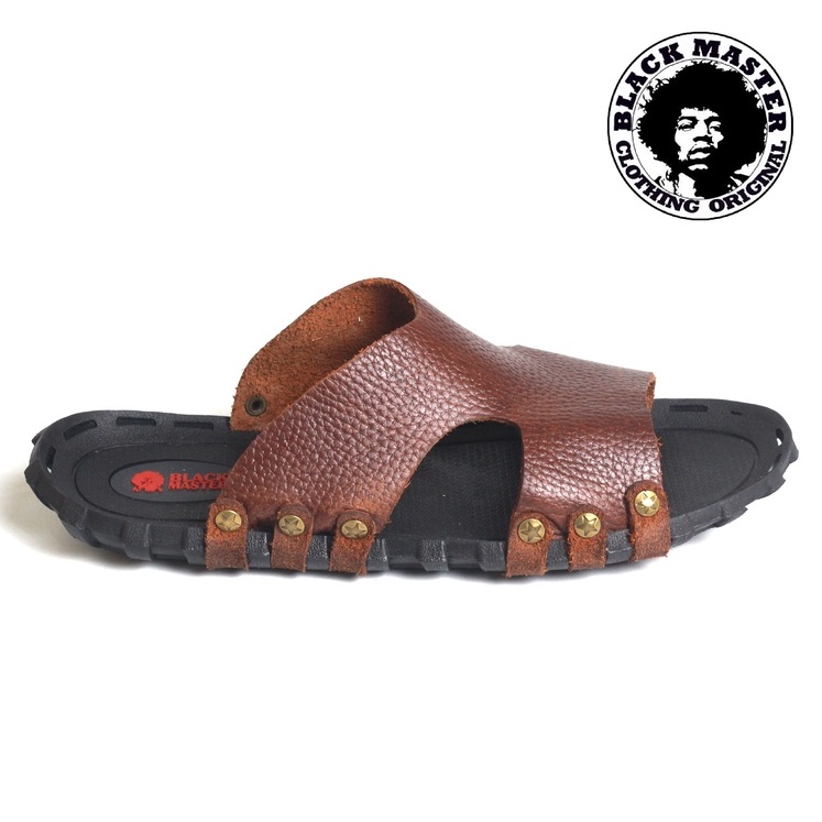 BLACK MASTER Sandal Pria Kulit Asli Quick Original Handmade