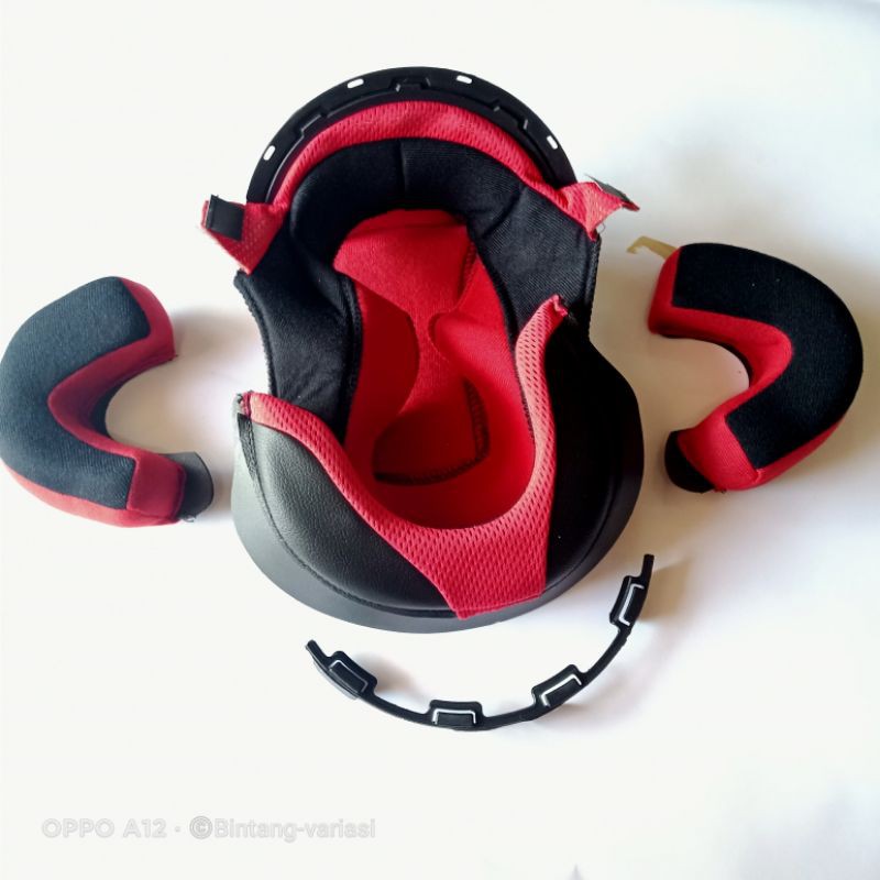 busa helm kyt DJmaru set kain atas dan busa pipi kancing besi