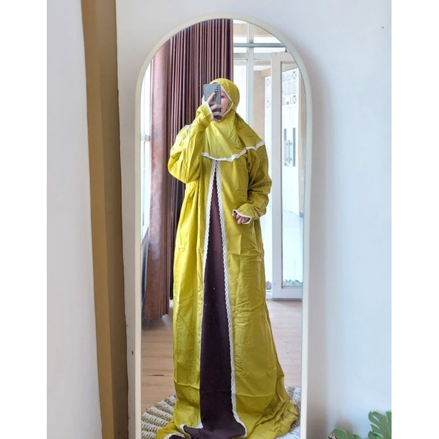 mukenah terusan rayon