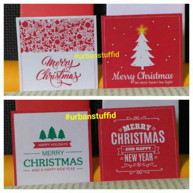 

C17B Christmas Gift Cards. Kartu Selamat Natal, Merry Xmas, Mini Gift Card utk Kado dan Parcel.