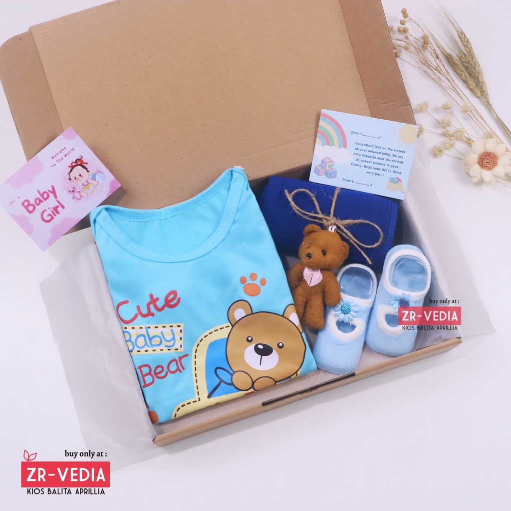 [PLAYFUL] Hampers Baby New Born Kado Lahiran 0-6 Bulan / Set Jumper Bayi Perempuan Laki-Laki