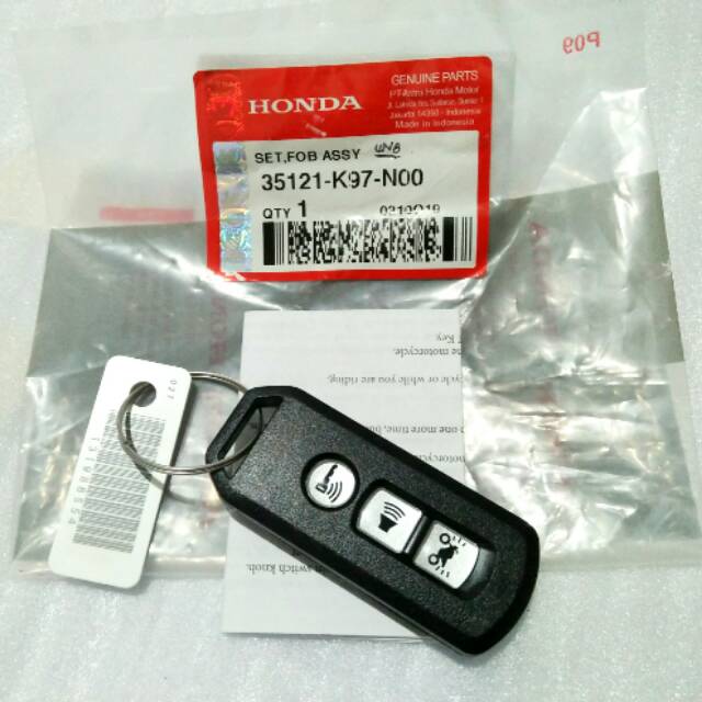 REMOTE REMOT  KUNCI KONTAK KEYLESS PCX 150  K97 ORI GINAL AHM