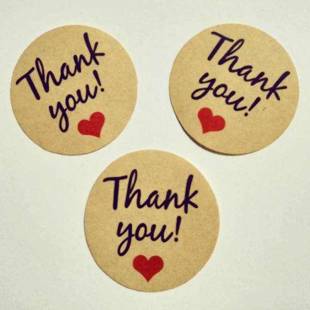 

Stiker Sticker Label Thank You