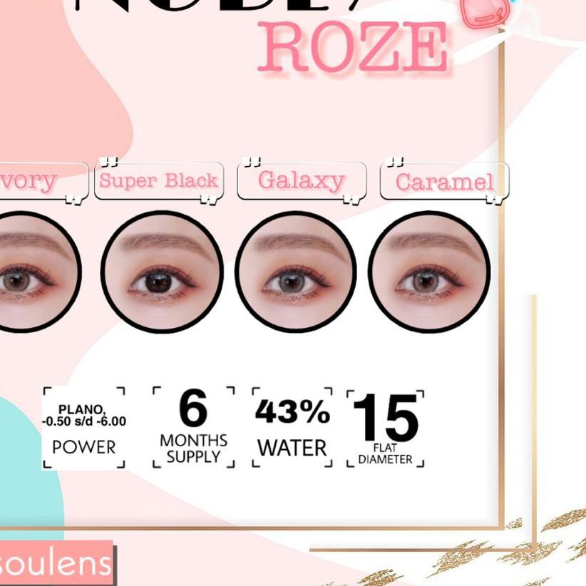 Softlens Nobly Idol Roze Caramel Ivory Minus 3 25 S D 6 00 Soflense Shopee Indonesia