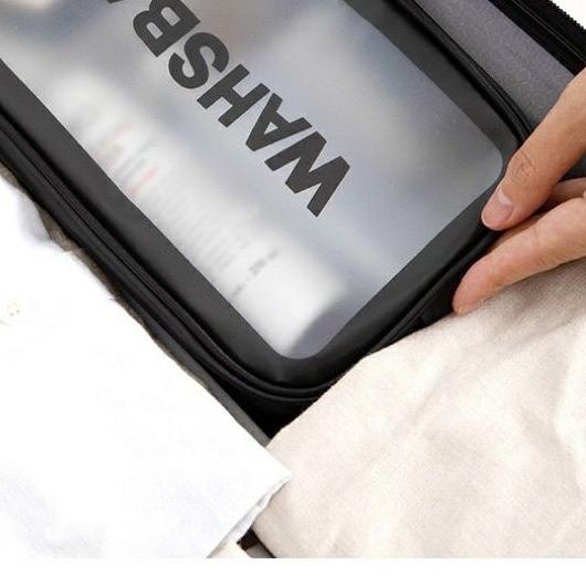 ❄ TAS POUCH KOSMETIK MAKE UP ANTI AIR TRANSPARAN ۞