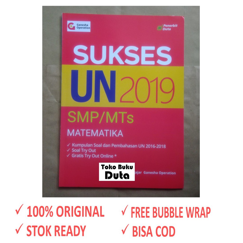 Buku Kumpulan Soal Un Matematika Smp 2019 Shopee Indonesia