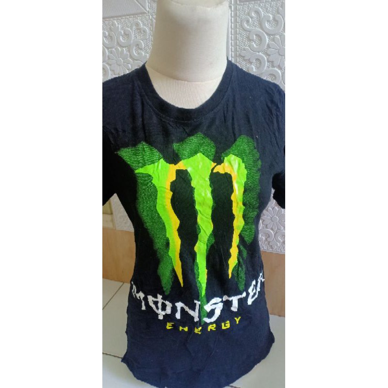 Kaos Wanita Preloved Monster Energy
