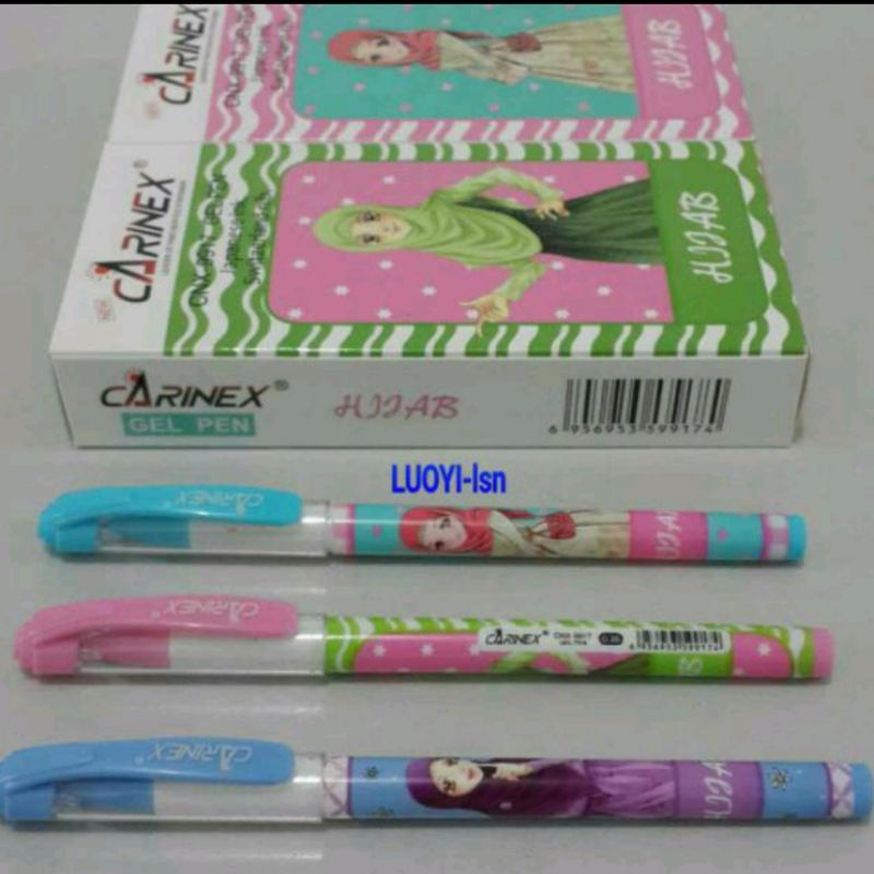 

Pulpen gel corak Hijab (12pcs)