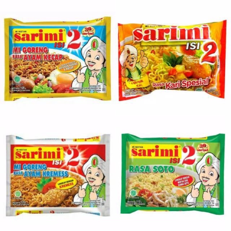 

SARIMI DUO KUAH REBUS RASA KARI / BAKSO / SOTO / Mi Goreng Ayam Kremes / Ayam Kecap