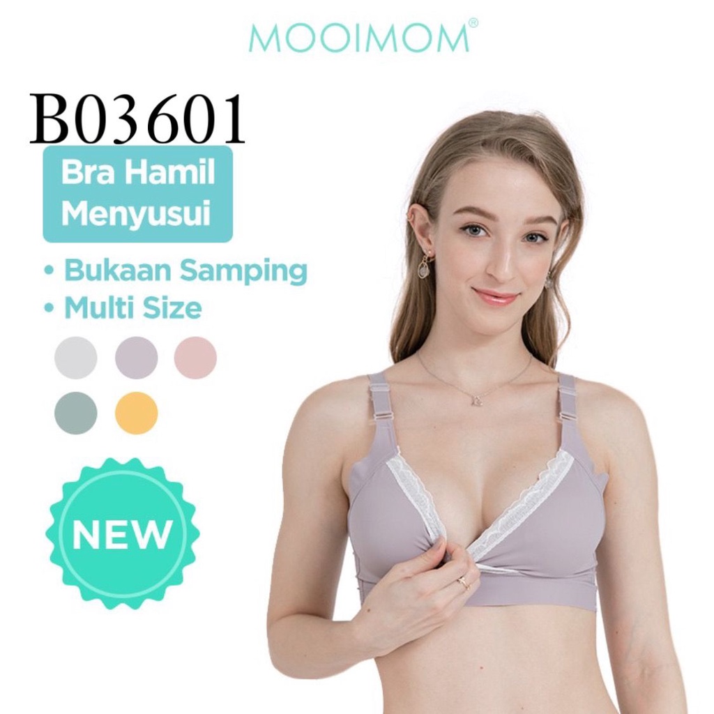 Mooimom - B03601 Extra Soft Crossover Nursing Bra - Bra Menyusui &amp; Ibu Hamil