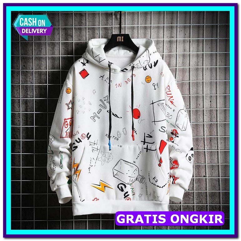 Sweater Oversize Pria Hodie Jepang Laki Laki Hoodie Jepang Style Hoodi Sweater Full Prin Sweter Ho
