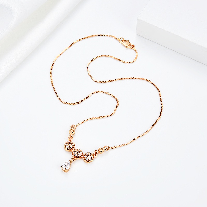 Kalung Wanita Permata Perhiasan Lapis Emas 18k 87