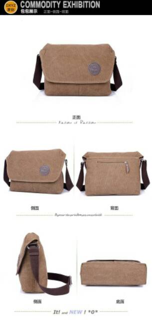 Messenger Shoulder Canvas Bag Travel Crossbody Bag (LZ)