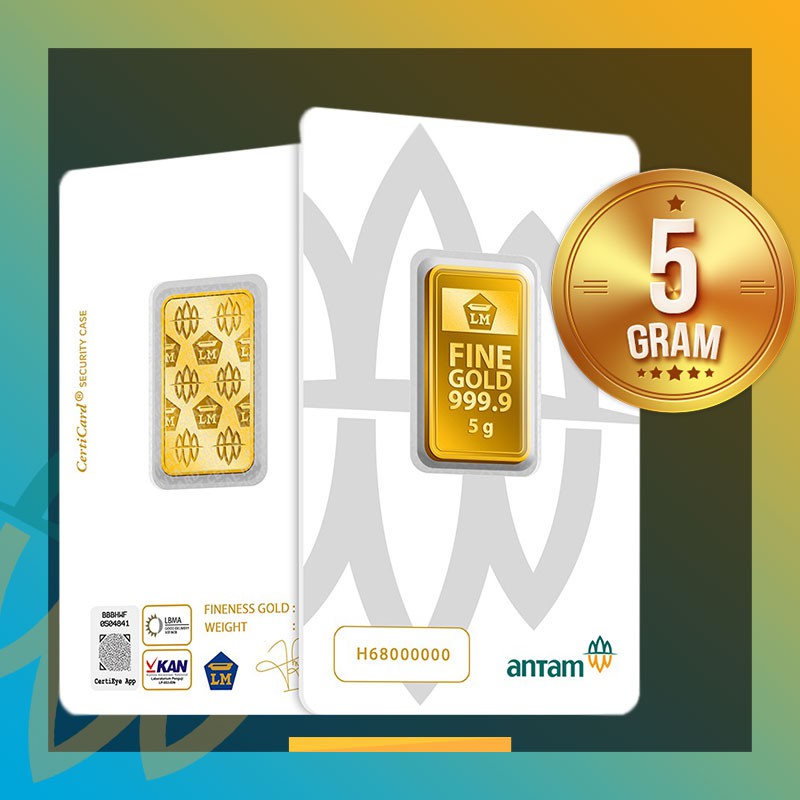 Emas Antam 5 Gram Logam Mulia Antam Emas Batangan 5 Gram Terbaru